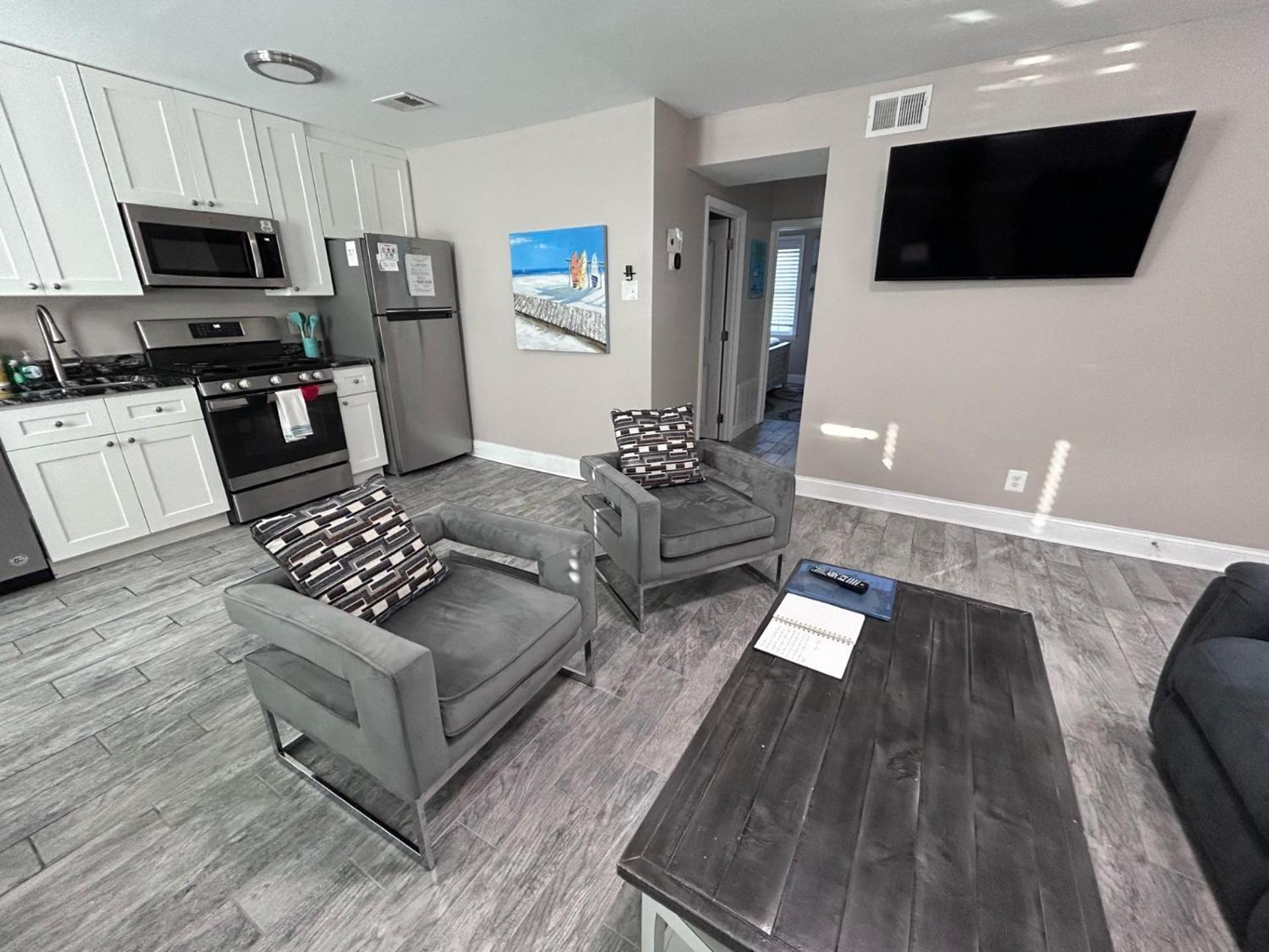 Beach Block Parking Modern Decor Porch Brigantine Bagian luar foto